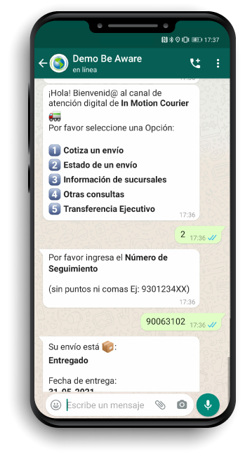 Chat de WhatsApp - Chatbot para empresas